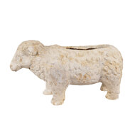 Clayre & Eef | Bloempot Binnen Beige Bruin 48x19x26 cm | 6MG0114