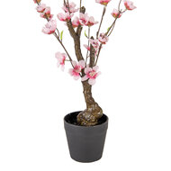 Clayre & Eef | Decoratie Kersenbloesem boom Roze Bruin 10x10x48 cm | 6PL0373