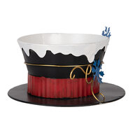 Clayre & Eef | Decoratie Cappello Zwart Wit ø 22x12 cm | 6Y5736