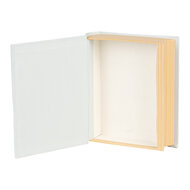 Clayre &amp; Eef   | Doos in boekvorm Blauw Roze 17x14x5 cm | 66019