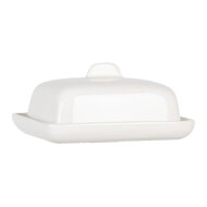 Clayre & Eef | Botervloot Wit 9x8x5 cm | 6CE2045