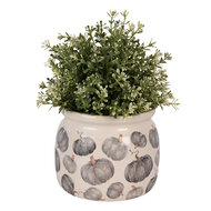 Clayre & Eef | Bloempot Binnen Beige Grijs ø 16x13 cm | 6CECSP0001M