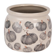 Clayre & Eef | Bloempot Binnen Beige Grijs ø 16x13 cm | 6CECSP0001M
