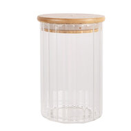 Clayre & Eef | Voorraadpot Deksel Transparant ø 8x18 cm | 6GL4719L