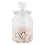 Clayre & Eef | Voorraadpot Deksel Transparant ø 11x20 cm | 6GL5056