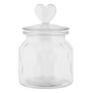 Clayre & Eef | Voorraadpot Deksel Transparant ø 11x16 cm | 6GL5057