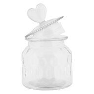 Clayre & Eef | Voorraadpot Deksel Transparant ø 11x16 cm | 6GL5057