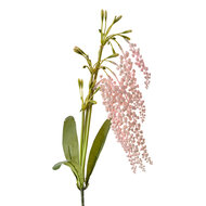 Clayre & Eef | Decoratie tak met bloemen Roze Groen 14x10x82 cm | 6PL0383P