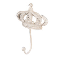 Clayre &amp; Eef   | Wandhaak Wit 14x7x19 cm | 6Y5773