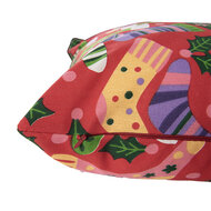 Clayre & Eef | Kussenhoes Rood Wit 44x44 cm | KT021.428
