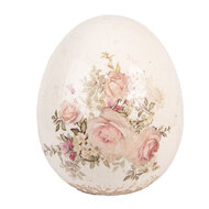 Clayre & Eef | Decoratie Ei Beige Roze ø 14x16 cm | 6CE2207L