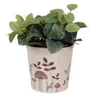 Clayre & Eef | Bloempot Binnen Beige Bruin ø 17x16 cm | 6CELFJ0001L