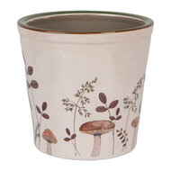 Clayre & Eef | Bloempot Binnen Beige Bruin ø 17x16 cm | 6CELFJ0001L