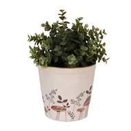 Clayre & Eef | Bloempot Binnen Beige Bruin ø 15x14 cm | 6CELFJ0001M