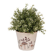 Clayre & Eef | Bloempot Binnen Beige Bruin ø 12x11 cm | 6CELFJ0001S