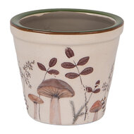 Clayre & Eef | Bloempot Binnen Beige Bruin ø 8x7 cm | 6CELFJ0001XS