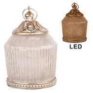 Clayre & Eef | Decoratie met LED Roze ø 8x12 cm / 2xAAA | 6GL5216