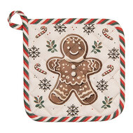 Clayre & Eef | Pannenlap Beige Bruin 20x20 cm | CGM45