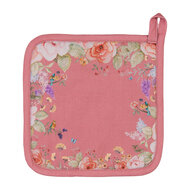 Clayre & Eef | Pannenlap Roze Beige 20x20 cm | FFA45P