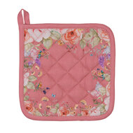 Clayre & Eef | Pannenlap Roze Beige 20x20 cm | FFA45P