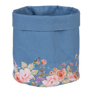 Clayre & Eef | Broodmandje Blauw Beige ø 15x16 cm | FFA50BL