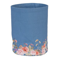 Clayre & Eef | Broodmandje Blauw Beige ø 15x16 cm | FFA50BL