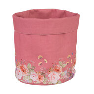 Clayre & Eef | Broodmandje Roze Beige ø 15x16 cm | FFA50P