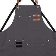 Clayre & Eef | Keukenschort Grijs 75x66 cm | KT041.040BL