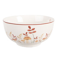 Clayre & Eef | Soepkom Beige Bruin ø 14x7 cm / 500 ml | LFJBO