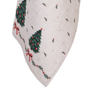 Clayre & Eef | Theedoek Beige Groen Rood 50x70 cm | TCH42