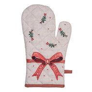 Clayre & Eef | Ovenwant Beige Groen Rood 18x30 cm | TCH44