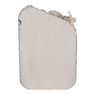Clayre & Eef | Wandspiegel Wit Grijs 58x12x89 cm | 52S329