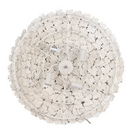 Clayre & Eef | Wandlamp Grijs Wit ø 62x12 cm E27/max 4x60W | 5LMP672