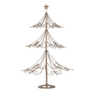 Clayre & Eef | Kerstdecoratie Kerstboom Goudkleurig ø 46x75 cm | 5Y1267