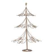 Clayre & Eef | Kerstdecoratie Kerstboom Goudkleurig ø 46x75 cm | 5Y1267