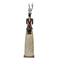 Clayre & Eef | Decoratie Hert Bruin Beige 17x10x86 cm | 5Y1313
