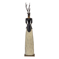 Clayre & Eef | Decoratie Hert Bruin Beige 17x10x86 cm | 5Y1313