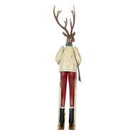 Clayre & Eef | Decoratie Hert Bruin Rood 19x15x65 cm | 5Y1315