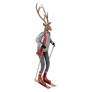 Clayre & Eef | Decoratie Hert Bruin Grijs 19x15x65 cm | 5Y1316