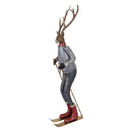 Clayre & Eef | Decoratie Hert Bruin Grijs 19x15x65 cm | 5Y1316