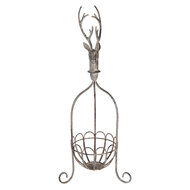 Clayre & Eef | Decoratieve Mand Grijs 28x28x68 cm | 5Y1320