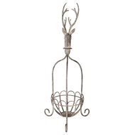 Clayre & Eef | Decoratieve Mand Grijs 28x28x68 cm | 5Y1320
