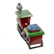Clayre & Eef | Decoratie Trein Rood Groen 70x15x36 cm | 5Y1335