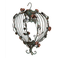 Clayre & Eef | Hangkandelaar Hart Groen Roze 43x22x60 cm | 5Y1341
