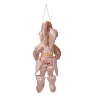 Clayre & Eef | Decoratie hanger elf Roze Goudkleurig 10x8x28 cm | 66218