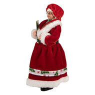 Clayre & Eef | Kerstdecoratie Kerstvrouw Rood Groen 14x10x28 cm | 66238