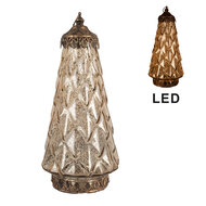Clayre & Eef | Decoratie met LED Groen ø 13x28 cm / 2xAAA | 6GL5227