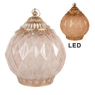 Clayre & Eef | Decoratie met LED Roze ø 15x19 cm / 2xAAA | 6GL5230