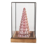 Clayre & Eef | Decoratie Kweekkasje Transparant Bruin 19x19x30 cm | 6GL5364