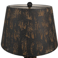 Clayre & Eef | Bureaulamp Zwart Bruin ø 35x64 cm E27/max 1x60W | 6LMC0109